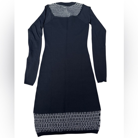 Rachel Roy Navy Blue Long Sleeve Fitted Sweater Mini Dress Size XS - Picture 3 of 8